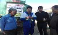 کلرسنجی و نظارت بر بهداشت مخازن آب آشامیدنی مناطق زلزله زده (سرپل ذهاب) توسط کارشناسان بهداشت محیط تیم اعزامی مرکز بهداشت شهرستان نهاوند