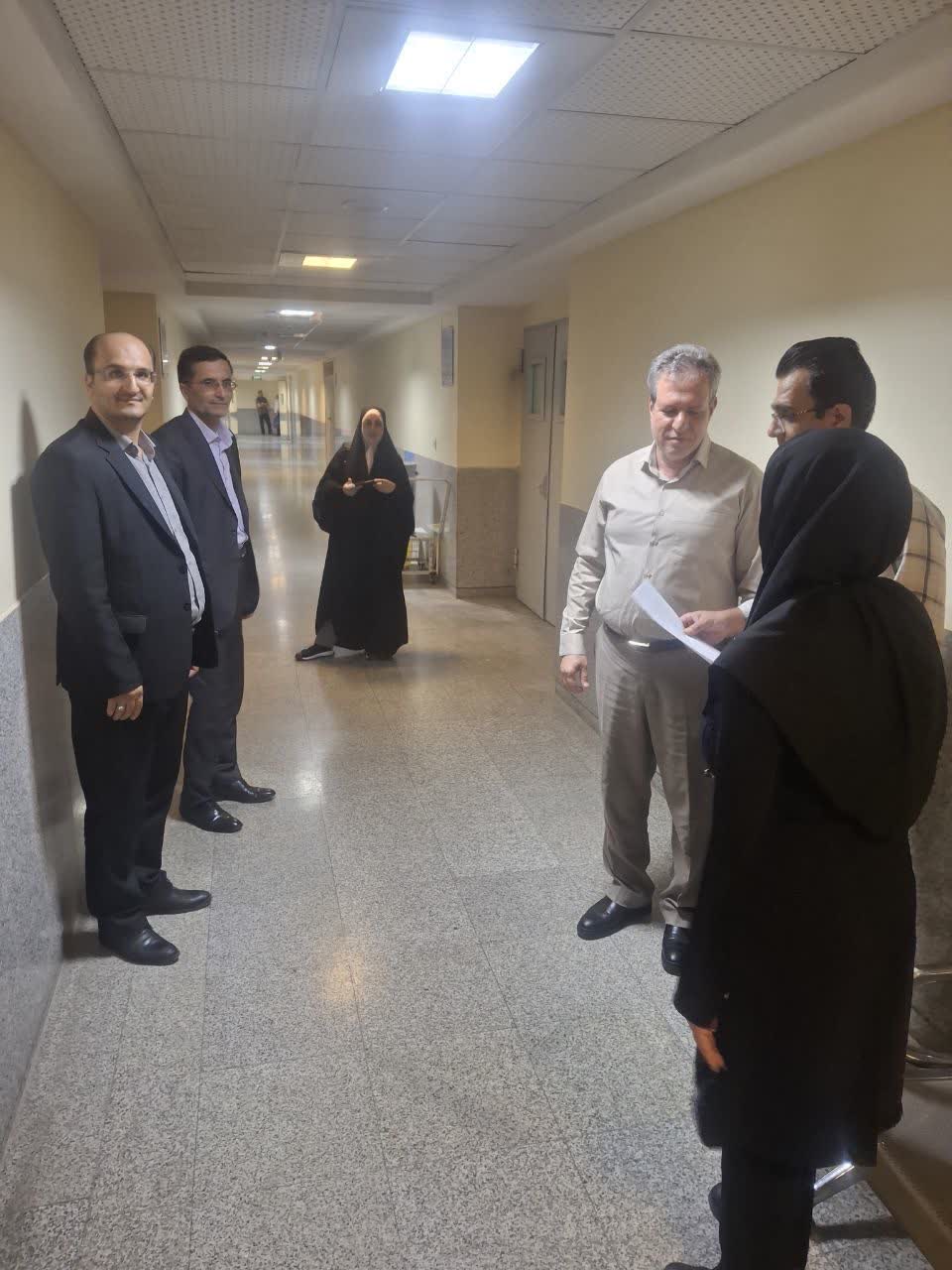  بازدید معاون محترم غذا و دارو دانشگاه علوم پزشکی همدان از بیمارستان شهید آیت‌الله قدوسی